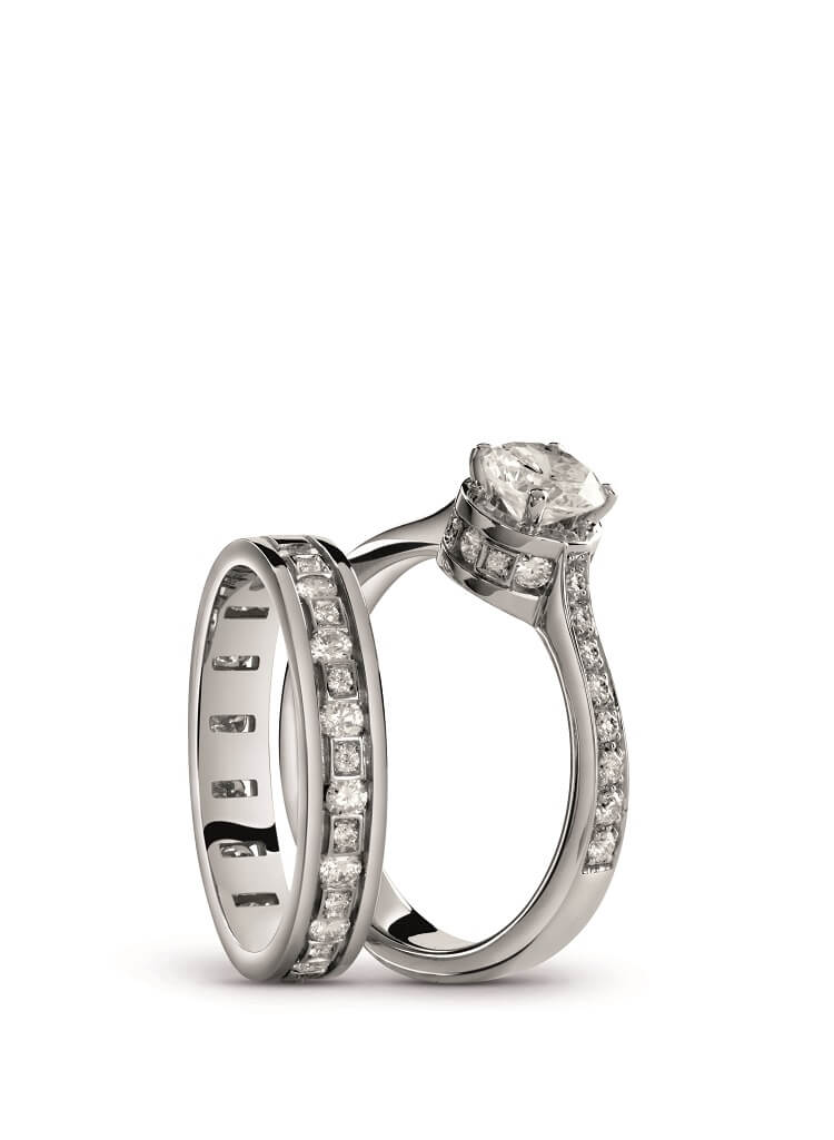 belle poque美好年代 婚嫁系列 白金钻镶戒指&订制钻戒