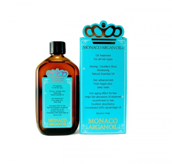 Monaco Argan Oil 摩納哥堅果油極緻順髮精華,100ml/NTD1,500。