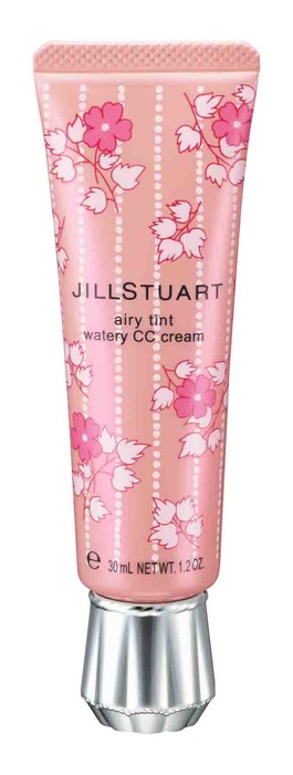 JILL STUART 輕透水潤CC霜(粉戀櫻花),1,150元。