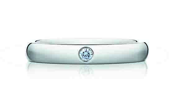 De Beers DB Classic 單鑽結婚戒指 (3mm)。
