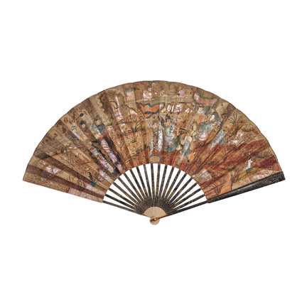 1830年,中國靈感摺扇。