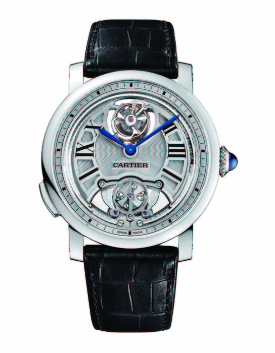 Cartier Rotonde de Cartier 浮動式陀飛輪三問腕錶