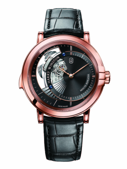 Harry Winston 靜夜Mignight 系列三問腕錶