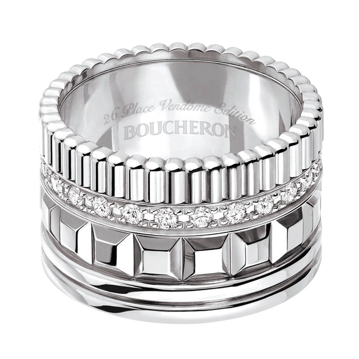 BOUCHERON-四點巴黎關鍵
白K金鑽戒,
電洽